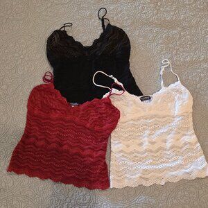 Bundle of 3 Cosabella Ceylon Camisoles, Size small, very good condition